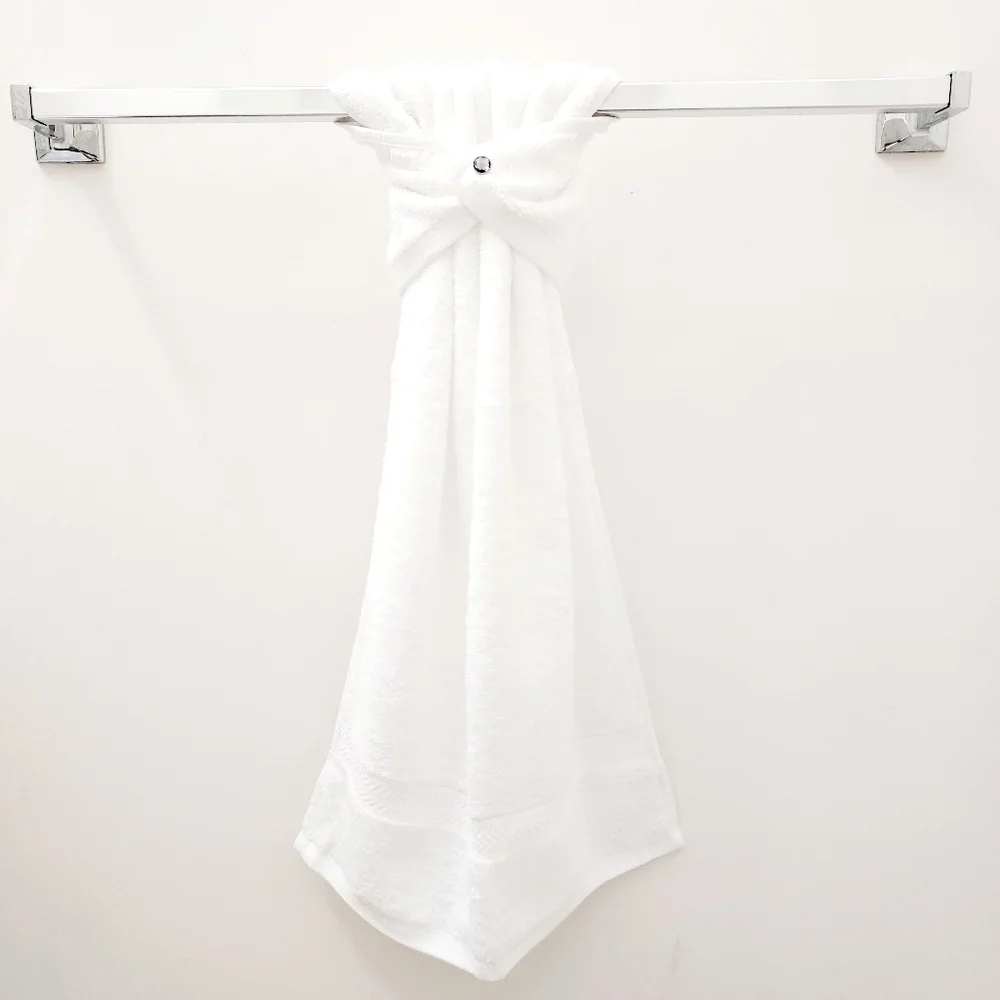 💙NEW!⚪️#9137-B ■White Hang'N'Snap Towel 🤍Select snap